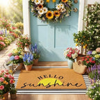 Tinideya 2 23.6 X 35.4 Inches Sunshine Yellow Brown by Tinideya