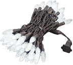 Novelty Lights 24FT 70 LED C6 White Outdoor LED Christmas String Lights - Image 5