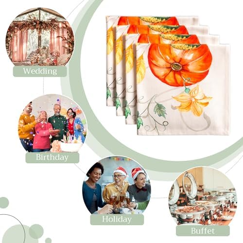 Maison d' Hermine Cloth Napkins Set of 4 Reusable 100% Cotton (20" x 20") - Image 6