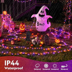 JMEXSUSS 400LED Orange and Purple Halloween Lights Indoor Outdoor - Image 4
