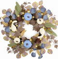 DecorbyHannah 18'' Fall Wreath for Front Door with Lights &Pumpkin Pinecone by DecorbyHannah