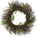 National Tree Company 22 inch Artificial Spring Wreath with Pansy Blooms, Lavender, and Assorted Blossoms, Realistic Floral Decoration for Front Door or Indoor Décor - Image 4