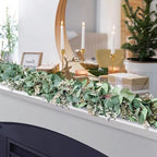 Ouddy Decor 2 Pack Eucalyptus Garland Artificial Greenery Vines with Buds - Image 3