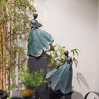 Guichifun Fairy Statue 22IN Leaf Angel Girls Resin Home Decoration - Image 4