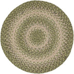 Homespice Grassland Braided Placemats for Rustic Decor, Round 15" Set of 2 - Image 3