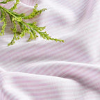 Solino Home 100% Pure Linen Table Runner, 14 x 72 in, Pink and White Stripe - Image 2