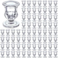 66 Pcs Clear Glass Candlestick Holders Taper Candle Holder Bulk 2.5 Inch Candle Stick Holder for Table Centerpiece Mantel Wedding Housewarming Gift Rustic Vintage Valentines Dinning Decoration (Clear) by Foaincore