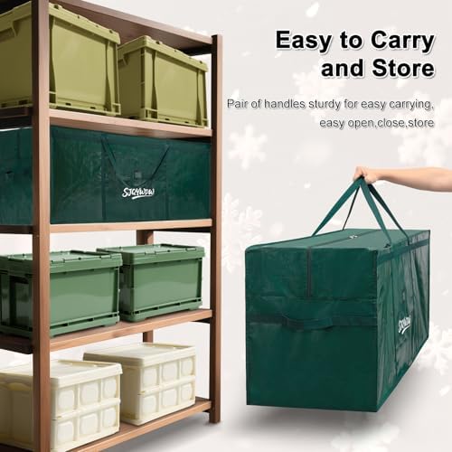 Extra Large Christmas Tree Storage Bag 12 ft - Green - Image 6