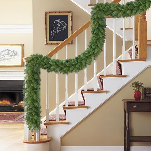 Puleo International 20 ft. x 10 in. Round Valley Pine Artificial Garland - Image 3