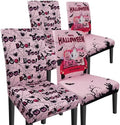 Halloween Chair Covers Set of 4 Ghost Dining Chair Covers for Party Kitchen Removable Seat Cover for Chairs Halloween Decorations Indoor by Unknown