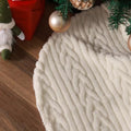 Christmas Tree Skirts 36inch White Faux Fur Xmas Tree Skirt for Christmas Decoration New Year Party Holiday Decorations by AWISUK