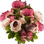 FiveSeasonStuff Mixed Pink Artificial Peony Bouquet Set of 2 by FiveSeasonStuff