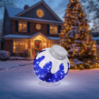 Outdoor Christmas Ornaments, Lighted Pop-Up Holiday Ball Decoration with 80 LED Lights, 8 Light Functions, Lighted Collapsible Christmas Outdoor Decorations for Yard, Patio, Home - Image 7