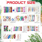 96 Pcs Christmas Tree Ornaments Colorful Candy Ball Ornament - Image 2