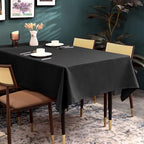 BALCONY & FALCON Rectangle Table Cloth Waterproof Black 57"x85" - Image 2