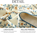 ISAENNE Designer French Linen Long Table Runner,102"x12"-Estevan A - Image 5