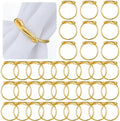 Sieral 36 Pcs Wedding Gold Napkin Rings Metal Cloth Holder Elegant Napkin Buckles for Bridal Shower Dining Table Decoration by Sieral