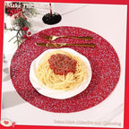 15" Red AB Rhinestone Round Placemats Set of 4 - Image 5