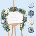 Waipfaru 8.85Ft Flower Garland, Eucalyptus Greenery Garland with Flowers - Image 6