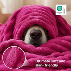 Bedsure Soft Twin Blanket for Bed Decor Gifts Hot Pink 60"x80" - Image 4