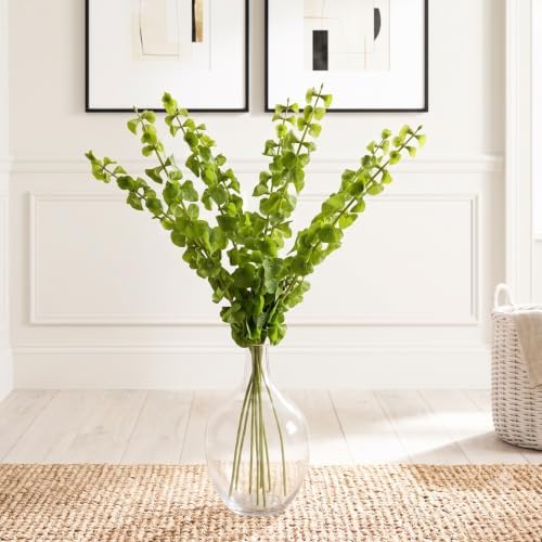 Bells of Ireland Artificial Flowers, 8 Long Stems, 37.8 Inches Tall, Green - Image 7