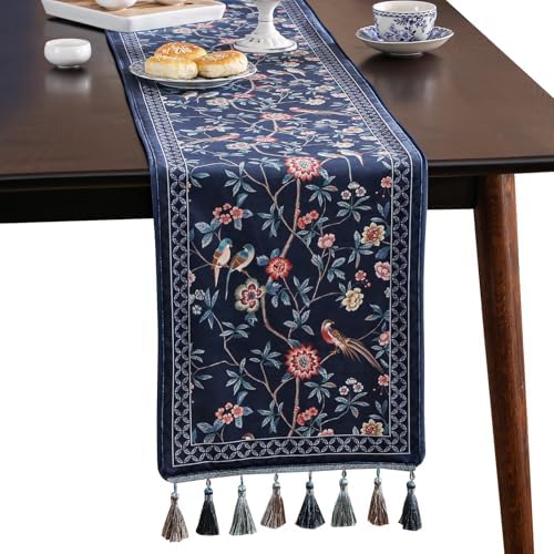 Patdrea Designer Vintage French Velvet Table Runner,12"X63"-Lanruoting by patdrea