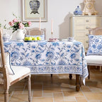ISAENNE Designer French Rectangular Reusable Tablecloth,94"x63" - Image 2