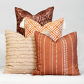 Decorative Throw Pillow Covers, Set of 4, 18x18 Inch Colorful Accent Pillow Covers, Rusty Damask by Unknown