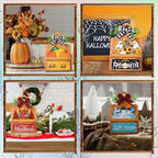 GlikCeil 37 Pcs Interchangeable Seasonal Decor Farmhouse Breadboard - Image 2