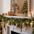 Colarr 15 Pcs Neutral Finial Christmas Ornaments Shatterproof Ball Decor - Image 4