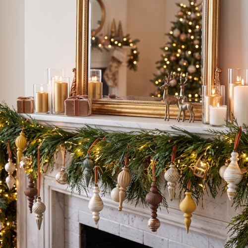 Colarr 15 Pcs Neutral Finial Christmas Ornaments Shatterproof Ball Decor - Image 4