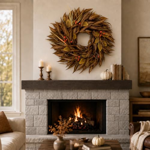 24 Inch Fall Wreaths for Front Door Thanksgiving Decor for Home - Image 6