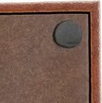 Kate and Laurel Lipton Decorative Wooden Tray with Metal Gold Handles, 16.5" x 12.25", Dark Walnut Brown and Gold - Image 4