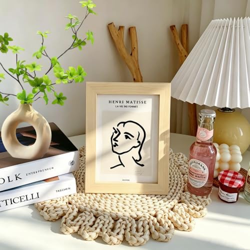 IcosaMro 13.8" Boho Placemats Set of 6 Round Woven Placemats Natural Table Place Mats for Dinning Table Indoor & Outdoor Wicker Wicker Charger Plates for Wedding Christmas Thanksgiving Events - Image 5