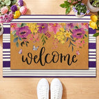 Tinideya 2 23.6 X 35.4 Inches Purple Flowers Purple and White - Image 6