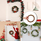 12 Pcs 8 inch Natural Grapevine Wreath Set, Hand-Woven Vine Branch Wreaths for DIY Crafts, Christmas Decorations, Home & Event Styling - Image 7
