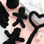 Teenyyou 24 Pcs 30mm x 39.37 Inch Extra Thick Jumbo Pipe Cleaners Bulk DIY Valentine's Day Giant Fur Fluffy Pipe Cleaners Chenille Stems Craft Supplies for Gifts DIY Project(Black) - Image 4