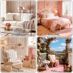 Faux Fur Decorative Throw Pillow Covers 20x20 Set of 2, White - Image 6
