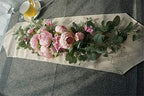 Wedding Arch Flowers 30 Inch Rustic Artificial Floral Swag Decor - Image 5