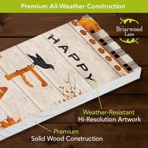Briarwood Lane Fall Double Sided Reversible Pine Porch Leaner 47x9.5 Fall Winter Truck For Fall Porch Leaner - Image 6