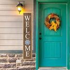 Interchangeable Welcome Sign for Front Porch Door, 45"X9" Wood - Image 5