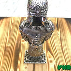 Muslim Armed Warrior Figurine Showpiece Accessory | Islamic Table Desk Home Decor | Islamic Decoration | Islamic Birthday Muslim Eid Ramadan Gift (2 x 3.7 x 11.8 Inches, Silver) - Image 5