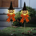 Halloween Pumpkin Outdoor Decor,2 Pack Jack'O Solar Lights Garden Stakes by HokfirmHomeDecorGarden