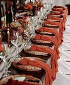 Pesonlook 24 Pcs Terracotta Cotton Linen Napkins with Fringe, 16x16 Inches - Image 5