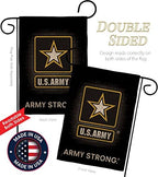 U.S. Army Burlap Garden Flag - Set Wall Holder Armed Forces Rangers United State American Military Veteran Retire Official - House Decoration Banner Small Yard Gift Double-Sided Imported 13 X 18.5 - Image 3