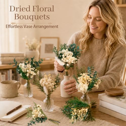 12/24PCS Handmade Dried Flower Bouquet Natural Dried Wildflowers - Image 7