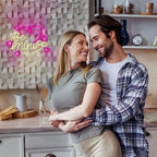 Be Mine LED Neon Sign Transparent Acrylic Light Decor for Wedding Birthday Party Wall Home Bedroom Room Art Decoration with USB Light Modulator 5V - Image 4
