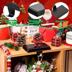 6 Pack Christmas Stocking Holders Ornament Hooks Mantel Weighted Stocking Hangers Metal Hanging Hooks Heavy Duty Stocking Holders Bases for Mantel Fireplace Party Decoration (Black, 6) - Image 5