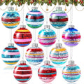 12 Pcs Vintage Glass Christmas Ornament Reflector Decor, Fashion by Wavyknot