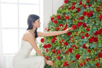 Artificial Flower Garland 2pcs 5.4ft Floral Peony Vine Decor, Red Flower - Image 3